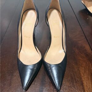 Christian Louboutin Black Heels with Pointed Toe